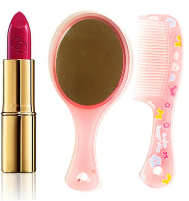 

Oriflame Sweden Giordani Gold Iconic Lipstick SPF 15 4g (Fuchsia Divine - 30453) With Comb Mirror(Set of 3)