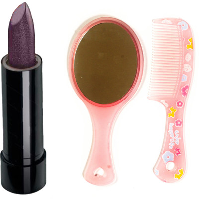 

Oriflame Sweden Pure Color on the go Lipstick 2.5g (Black Cherry-23553) With Comb Mirror(Set of 3)