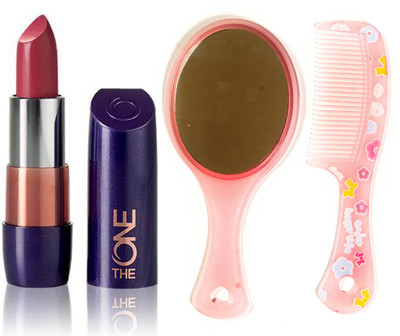 

Oriflame Sweden The ONE 5-in-1 Colour Stylist Lipstick 4g (Garnet Attraction - 30658) With Comb Mirror(Set of 3)