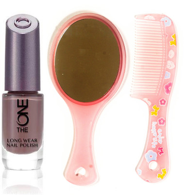 

Oriflame Sweden The ONE Long Wear Polish (Cappuccino - 30534) With Comb Mirror(Set of 3)