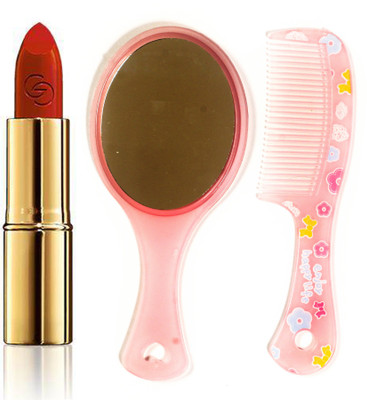

Oriflame Sweden Giordani Gold Iconic Lipstick SPF 15 4g (Red Fatale - 30455) With Comb Mirror(Set of 3)