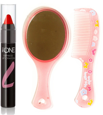 

Oriflame Sweden THE ONE Express Lip Crayon 2.8g (Purple Haze - 33191) With Comb Mirror(Set of 3)