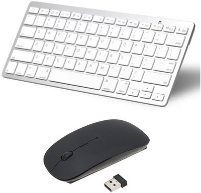 

FKU Ultra Slim 3.0 Bluetooth Keyboard With Wireless Mouse Black Combo Set
