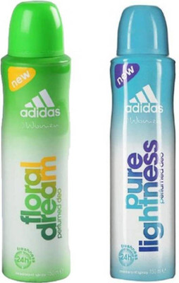 

ADIDAS FLORAL-PUR Deodorant Spray - For Women(300 ml, Pack of 2)