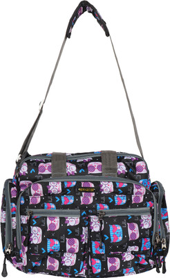 

Navigator Insulated Diaper Bag(Black, Multi Print)