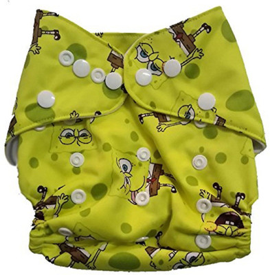 

N&M Reusable Cloth Diaper With Microfiber Insert - Yellow - M