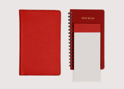 

Sukeshcraft Mini Notebook(Phone- Notebook-PenHolder-Card Holder, Grain Red, Pack of 3)