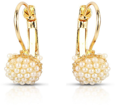 Silverstoli Mini-Pearl-Cluster earring Pearl Alloy Drop earring available at flipkart for Rs.71