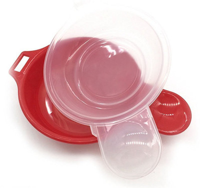 

Divinext Home Easy Microwave Plastic Omelet Egg Cheese Bacon Hamburg Maker Cookware 17.5*12cm Pack of 1 set (2 PC Easy Eggwich Cookers) mx-5017 Egg Cooker(2 Eggs)