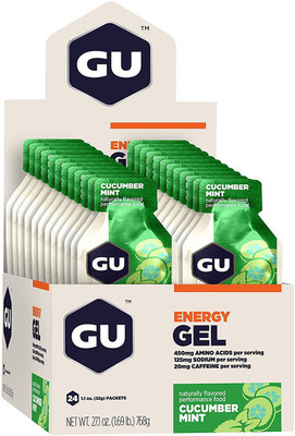 

GU Energy Gel Energy Drink(24x1.25 g, Cucumber Mint Flavored)