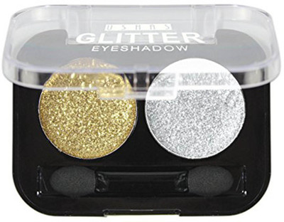 

KASCN ORIGINAL HIGH QUALITY USHA EYE SHADOW PALETTE MAKEUP GLITTER 2 COLOR FOR ALL SKIN TONE (02) 2.8 g(LIGHT GOLD, WHITE)