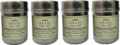 

Khadi natural herbs Soft Rose Petals Face pack ( Paraben & Sulphate Free )(200 g)