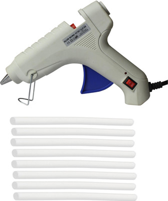 

Glun Bond White 40 Watt On Off Switch With 8 Milky White Sticks Standard Temperature Corded Glue Gun(11 mm)
