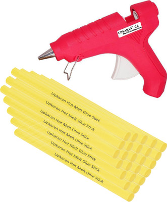 

Upkaran 40W Makson Heavy Duty Hot Melt DIY Glue Gun with 25 Big Yellow Hot Melt Glue Sticks(10inch),PTC heating Technology for Decoration art and Craft work Standard Temperature Corded Glue Gun(11 mm)