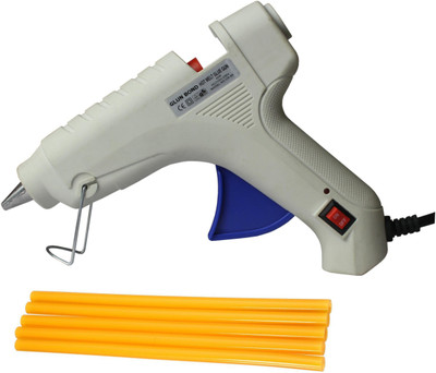 

Glun Bond White 40 Watt On Off Switch With 5 Yellow Sticks Standard Temperature Corded Glue Gun(11 mm)