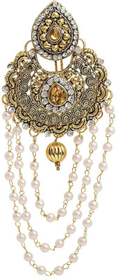 

Sanjog Bahubali Inspired Traditional Hair Juda Brooch For Women Girls For Wedding Girls Hair Pin(Gold)
