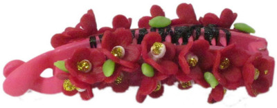 

Unique Indian Crafts Handmade Artificial Jewellery Porcelain Dough Work Banana Hair Clip /Porcelain Dough / hair Accessories /hair pins/wings /for women /girls Banana Clip(Multicolor)