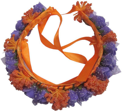 

Unique Indian Crafts Flower Crown, Flower Headband, Coachella, Wedding Accessories, Colorful Floral Tiara Head Band(Multicolor)