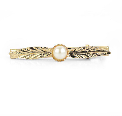 

Fabfashion Pearl-Leaf Hair-Clip Hair Clip(Gold)