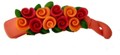 

Unique Indian Crafts banana hair clip /Porcelain Dough / hair Accessories /hair pins/wings /for women /girls Banana Clip(Multicolor)