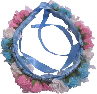 

Unique Indian Crafts Flower Crown, Flower Headband, Coachella, Wedding Accessories, Colorful Floral Tiara Head Band(Multicolor)