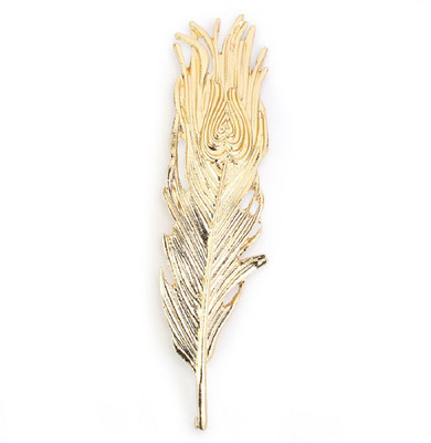 42 OFF on Fabfashion Metal Feather Hair Pin Hair Clip Gold on