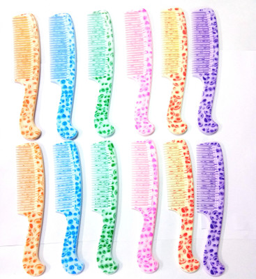 

Yashansh 12 PRINTED HANDLE HAIR COMB SET WITH A MIRROR Y.A-2121