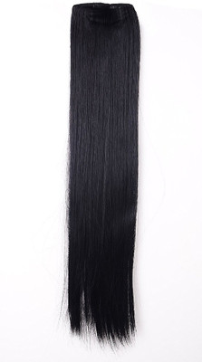 

Confidence One Piece And 2 Clips Black Extension For Women And Girls And 2 Base Clips Hair Extension