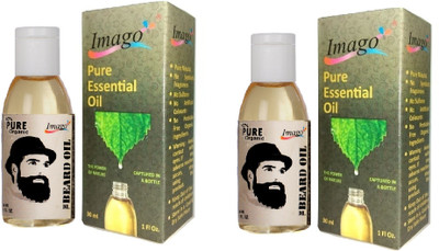 

Imago Dr. Beard Oil Premium Quality Beard and Moustache Growth Hair Oil Pack of 2 30ml oil Hair Oil(60)