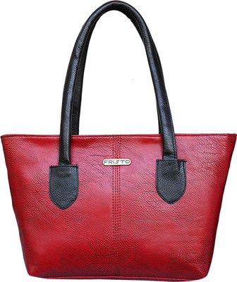 

Fristo Hand-held Bag(Maroon, Black), Black;maroon