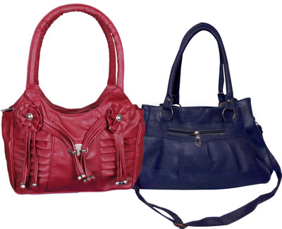 

RB FASHION Hand-held Bag(Maroon, Blue), Blue;maroon