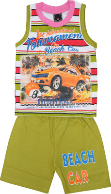 ELK Boys Casual T-shirt Trouser(Green) available at flipkart for Rs.299