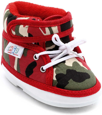 

Chiu Boys & Girls Velcro Casual Boots(Red