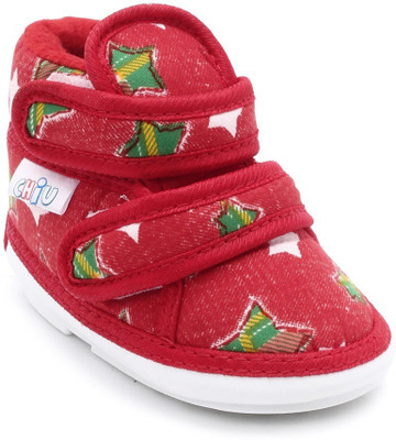 

Chiu Boys & Girls Velcro Casual Boots(Red