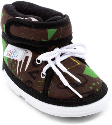 

Chiu Boys & Girls Velcro Casual Boots(Brown