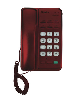 

Sonics HT-913 MAROON Corded Landline Phone(Maroon)