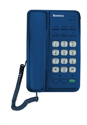 

Sonics HT-913 BLUE Corded Landline Phone(Blue)