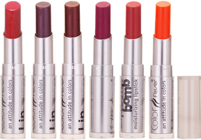 

Color Fever Creamy Matte Lipstick(Maroon-wine Shine-Brown-Purple-Brick Orange-Orange, 19.2 g)