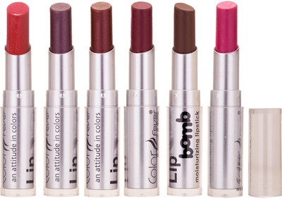 

Color Fever Creamy Matte Lipstick(Maroon-wine Shine-Brown-wine Shine-Coffee-Purple, 19.2 g)