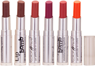 

Color Fever Creamy Matte Lipstick(Chocolate-Chocolate-Peach-Purple-Brick Orange-Orange, 19.2 g)