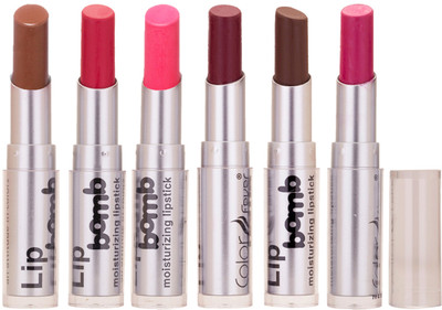 

Color Fever Creamy Matte Lipstick(Coffee-Pink-Pink-wine Shine-Coffee-Purple, 19.2 g)