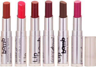 Color Fever Creamy Matte Lipstick(Brick Red-Pink-Maroon-wine Shine-Coffee-Purple)