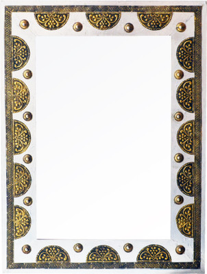 

The Urban Store TUS-MR-04 Decorative Mirror(Rectangle Finish : Antique Gold & Silver, Distressed)