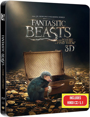 

Fantastic Beast and Where to Find Them (Steelbook) (Blu-ray 3D & Blu-ray) (2-Disc) [Blu-ray] [2017](3D Blu-ray English)