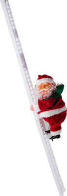 

ENJOY Red & White Santa with Ladder Toy - Ab-13 (Pack Of 1)(Red, White)