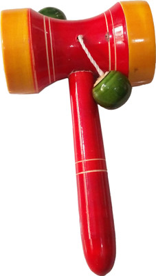 

Khadi Eco Basket Channapatna Wooden Dumroo Toy(Multicolor)