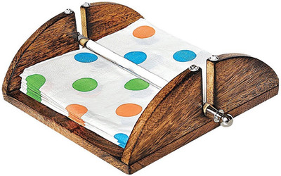 

NAOE EN-101 -NAPKIN HOLDER ON WOODEN FINISHING (ROLL ON WOOD SERIES) Brown Napkins