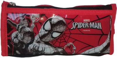 

kidoz kingdom HM MARVEL SPIDERMAN POUCH HM MARVEL SPIDERMAN POUCH Art Canvas Pencil Box(Set of 1, Red)