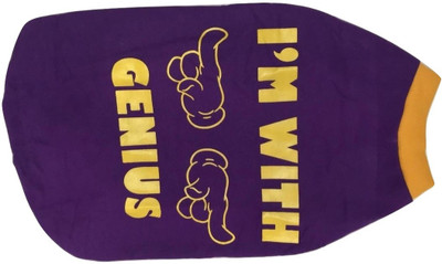 Furever Friend Care T-shirt for Dog(Purple,Yellow