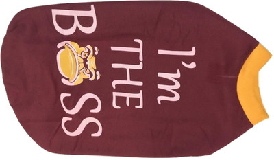 

Furever Friend Care T-shirt for Dog(Maroon,white